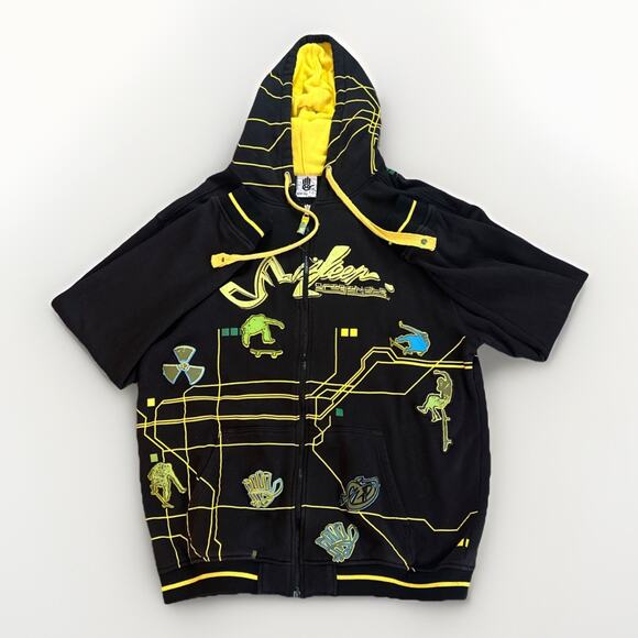 Miskeen Originals RARE Vintage Zip Hoodie Graphic Embroidered Details Men’s 2XL